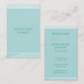 Elegante groene eenvoudige sjabloon professioneel visitekaartje (Voorkant / Achterkant)