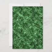 Elegante groene en gouden klaver St. Patrick's Day Kaart (Achterkant)