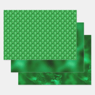 Elegante groene folie inpakpapier vel