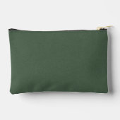 Elegante groene gestructureerde accessoiretas etui (Achterkant)