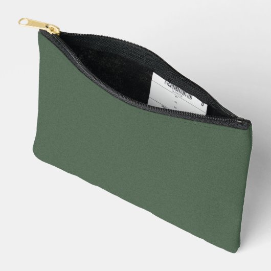 Elegante groene gestructureerde accessoiretas etui (Open)