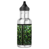 Elegante groene glas-in-lood look   waterfles  (Rechts)