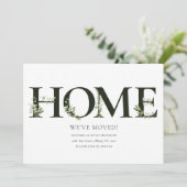 Elegante Groene Huis Verhuisbericht Aankondiging (Staand voorkant)