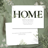 Elegante Groene Huis Verhuisbericht Aankondiging