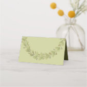 Elegante groene krans Waterverf gepersonaliseerd (Achterkant)