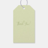 Elegante groene krans Waterverf gepersonaliseerd Cadeaulabel (Achterkant)