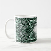 Elegante groene Mandala Mok (Links)