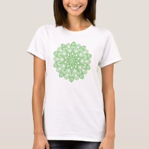 Elegante groene mandala t-shirt