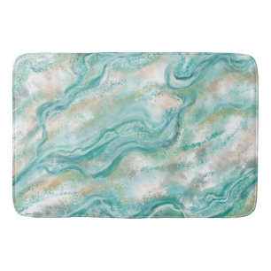 Elegante groene marmeren badkamer mat