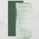 Elegante groene menutemplate menu (Voorkant / Achterkant)