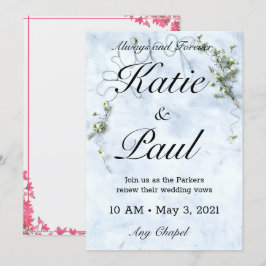 Elegante groene Rozen Huwelijksuitnodiging Kaart