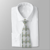 Elegante groene stropdas met patroon (Gebonden)