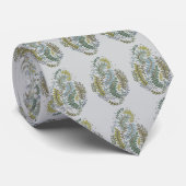 Elegante groene stropdas met patroon (Opgerold)