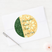 Elegante Groene Tan Custom Craft Labels (Envelop)