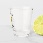 Elegante Groomsmen Gift Tuxedo Custom Monogram Shot Glas (Rechts)