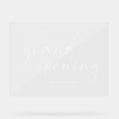 Elegante Grote Opening Transparant Welkom Acryl Bord (Voorkant)