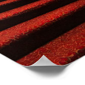 Elegante grote trap met Glazen in lood plafond Poster (Hoek)