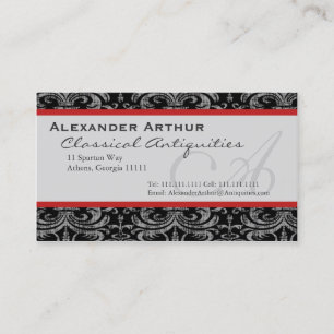 Elegante Grunge Interieurontwerper Antiek Dealer Visitekaartje