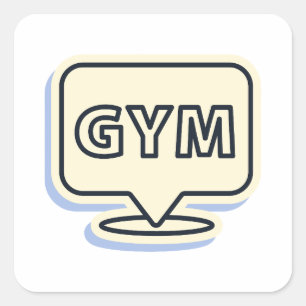 Elegante Gym / Fitness Sticker   train krankzinnig