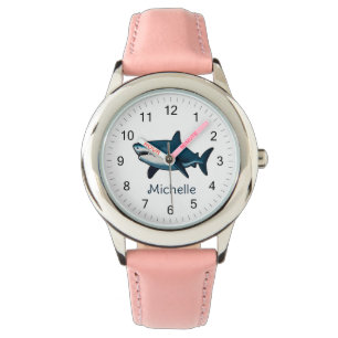 Elegante haaienvis Gepersonaliseerd Horloge