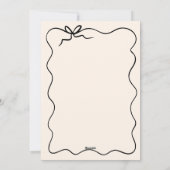 Elegante hand getekend Save the date Feestdagenkaart (Achterkant)