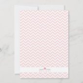 Elegante Hand Painted Flower Baby shower Uitnodigi Kaart (Achterkant)