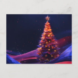 Elegante handgemaakte kerstkaart briefkaart