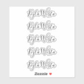 Elegante handgeschreven gepersonaliseerde aangepas sticker (Vel)