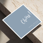 Elegante handgeschreven juichen bruiloft servetten