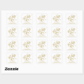 ELEGANTE HANDGESCHREVEN SCRIPT CADEAU LABEL STICKE (Vel)