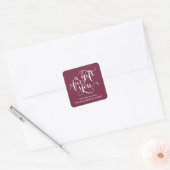 ELEGANTE HANDGESCHREVEN SCRIPT CADEAU LABEL STICKE (Envelop)