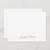 Elegante Handgeschreven Script Naam Tekst Sjabloon (Voorkant / Achterkant)