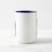 Elegante handgetekende lijst aangepaste afbeelding mok (Midden)