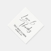 Elegante handschrift lettertype typografie Liefde  Servet (Hoek)