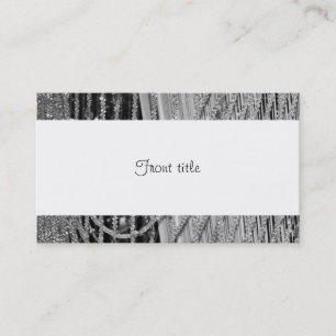 Elegante hangende glazen kralen visitekaartje