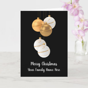 Elegante hangende kerstboomversiering kerstkaart kaart