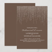 Elegante hanglampen repetitie diner kaart (Voorkant / Achterkant)