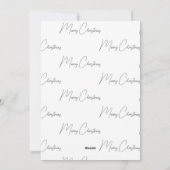 Elegante, Happy Dance Kerstvakantie Kaart (Achterkant)