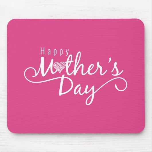 Elegante Happy Moederdag kalligrafie | Muismat (Voorkant)