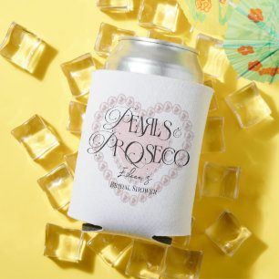 Elegante Hart Parels Prosecco Bruisende Bruidsdouc Blikjeskoeler