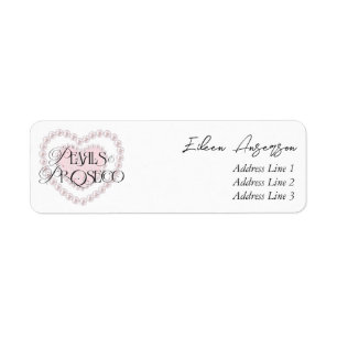 Elegante Hart Parels Prosecco Bruisende Bruidsdouc Etiket