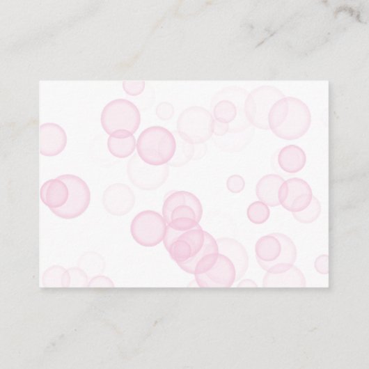 Elegante Hartparels Prosecco Bruisende Bruidsfeest Informatiekaartje (Achterkant)