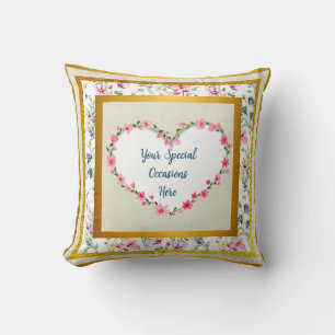 Elegante Hartvormige Bloemlijst Frame: voor Iedere Kussen