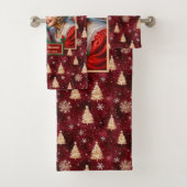 Elegante heer en mevrouw Claus badhanddoek Bad Handdoek (Insitu)