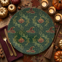 Elegante Hekserige Whimsigoth Halloweenfeestborden