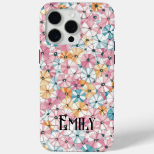 Elegante heldere pastelkleuren lente bloemen #7 iPhone 15 pro max hoesje