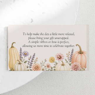 Elegante Herfst Baby Shower Display Shower Kaart