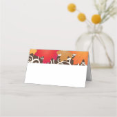 Elegante herfst bladeren herfst bruiloft (Achterkant)