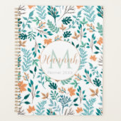 Elegante Herfst bladeren herfstgroen Planner (Voorkant)