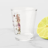 Elegante herfst bloem bruidsfeest shot glas (Rechts)